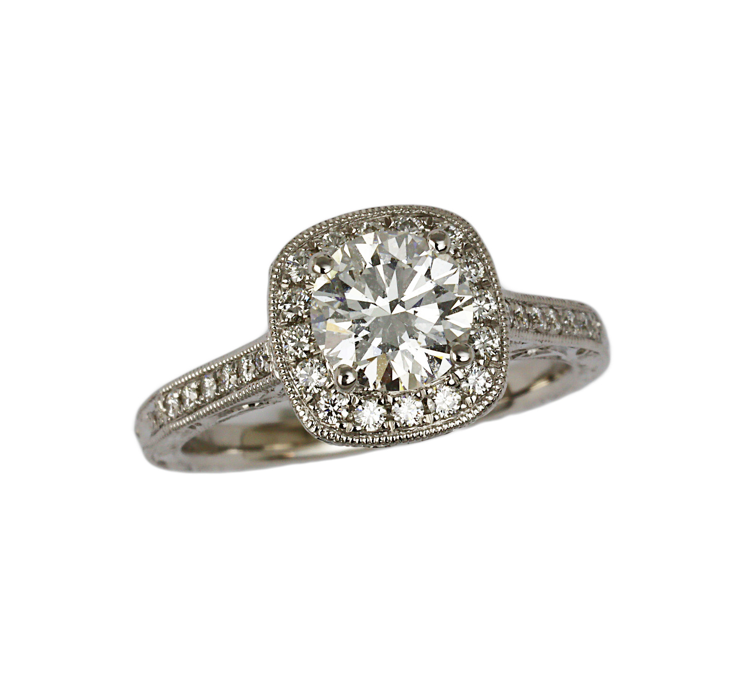 Featured image of this Women’s 14k White Gold Diamond Bridal Size 5.5 Ring EGL Cert