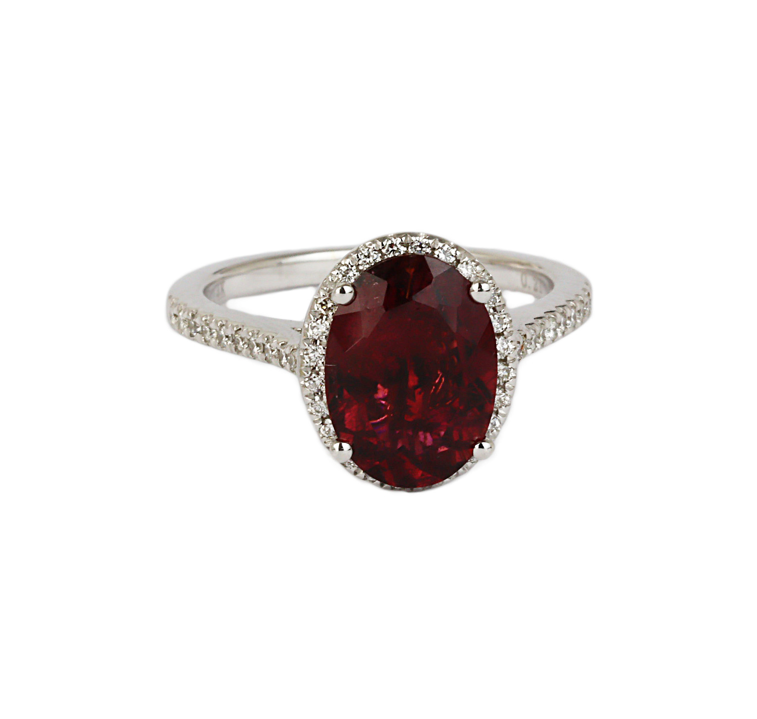 Gallery image of this Women’s 14k White Gold Tourmaline Size 6 Ring