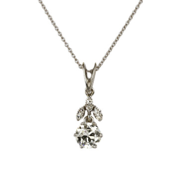 Featured image of this Women’s 14k White Gold Diamond Necklace