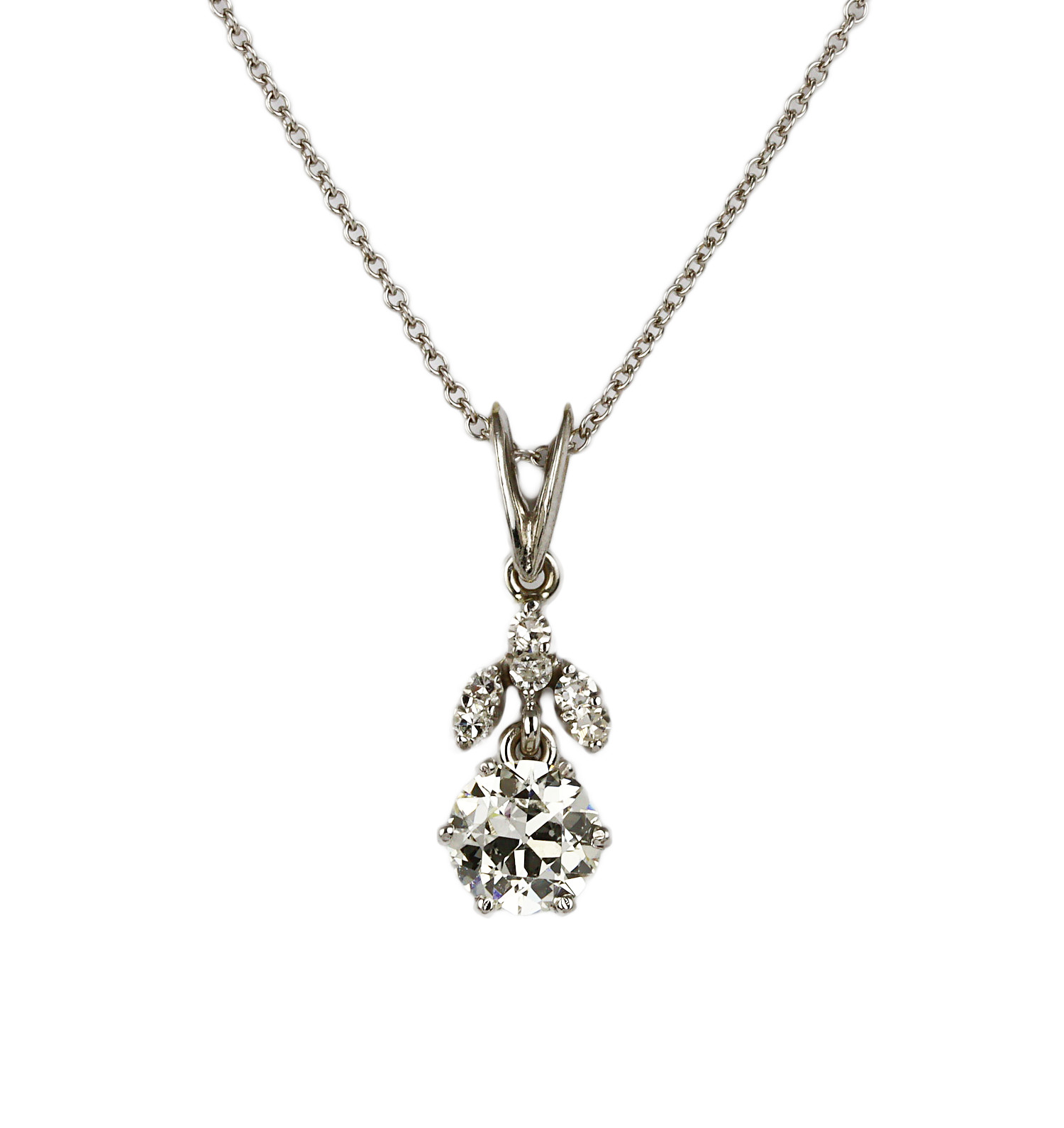 Featured image of this Women’s 14k White Gold Diamond Necklace