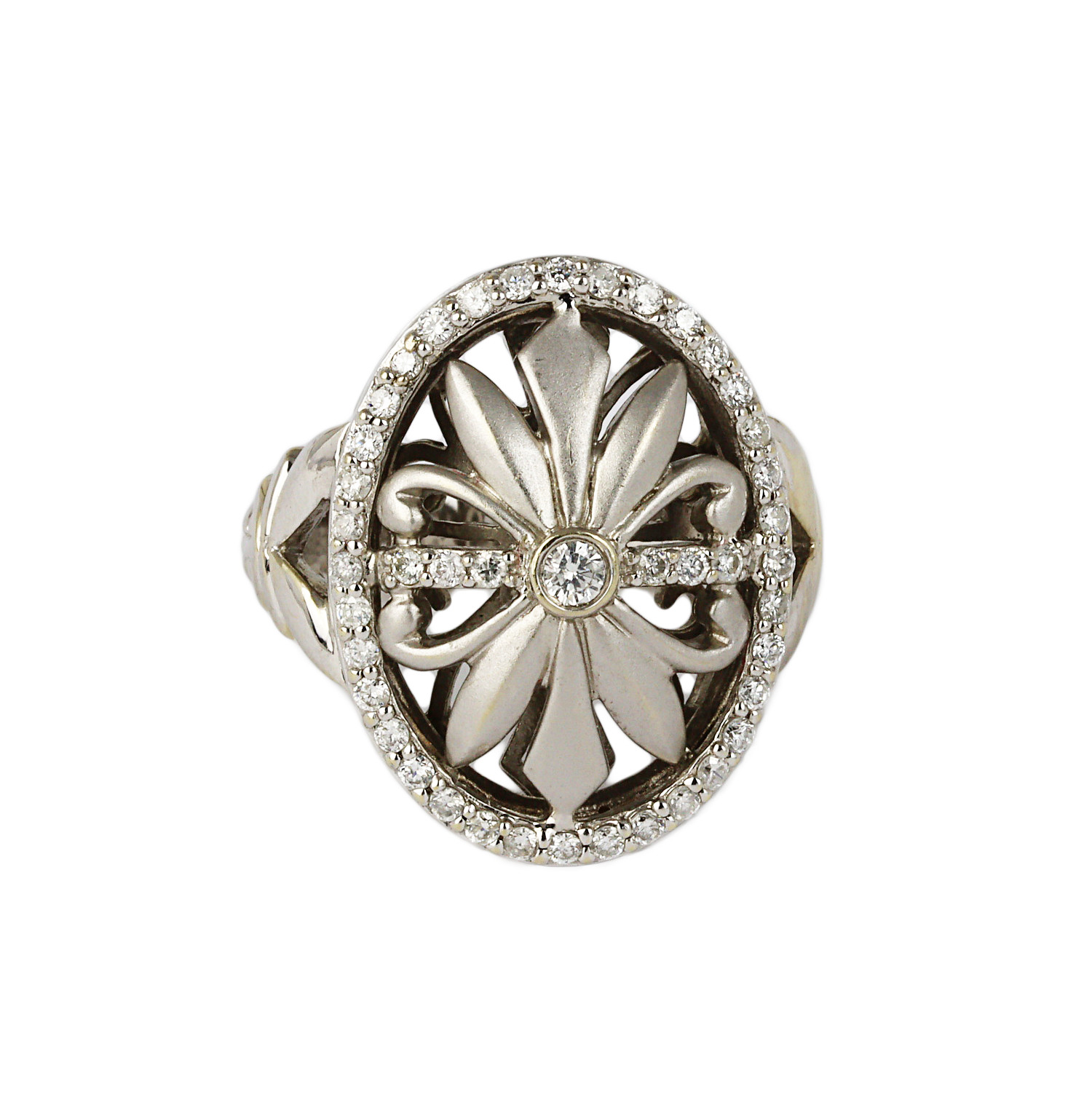 Gallery image of this Women’s 14k White Gold Diamond Ring Size 6.5