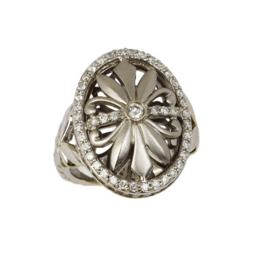 Featured image of this Women’s 14k White Gold Diamond Ring Size 6.5