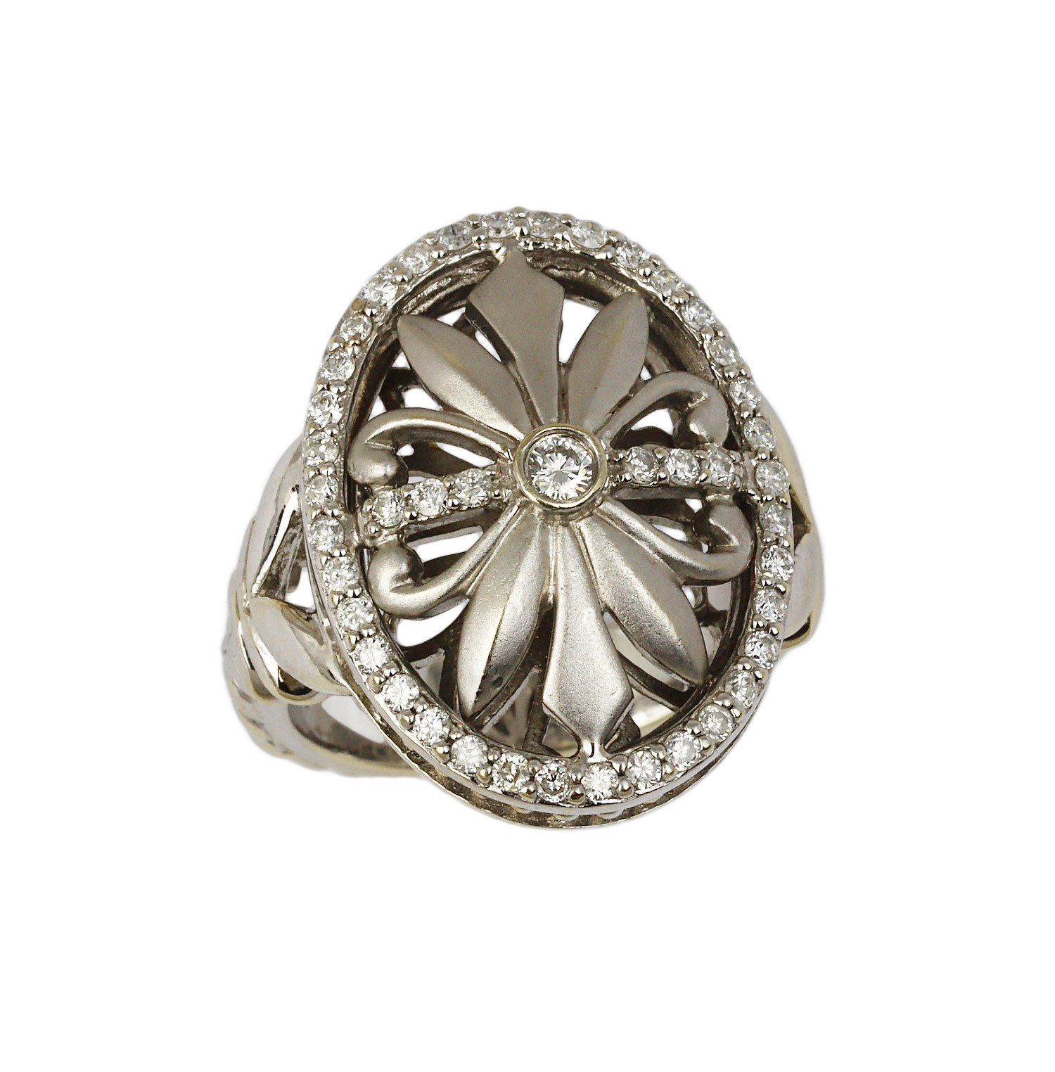 Featured image of this Women’s 14k White Gold Diamond Ring Size 6.5
