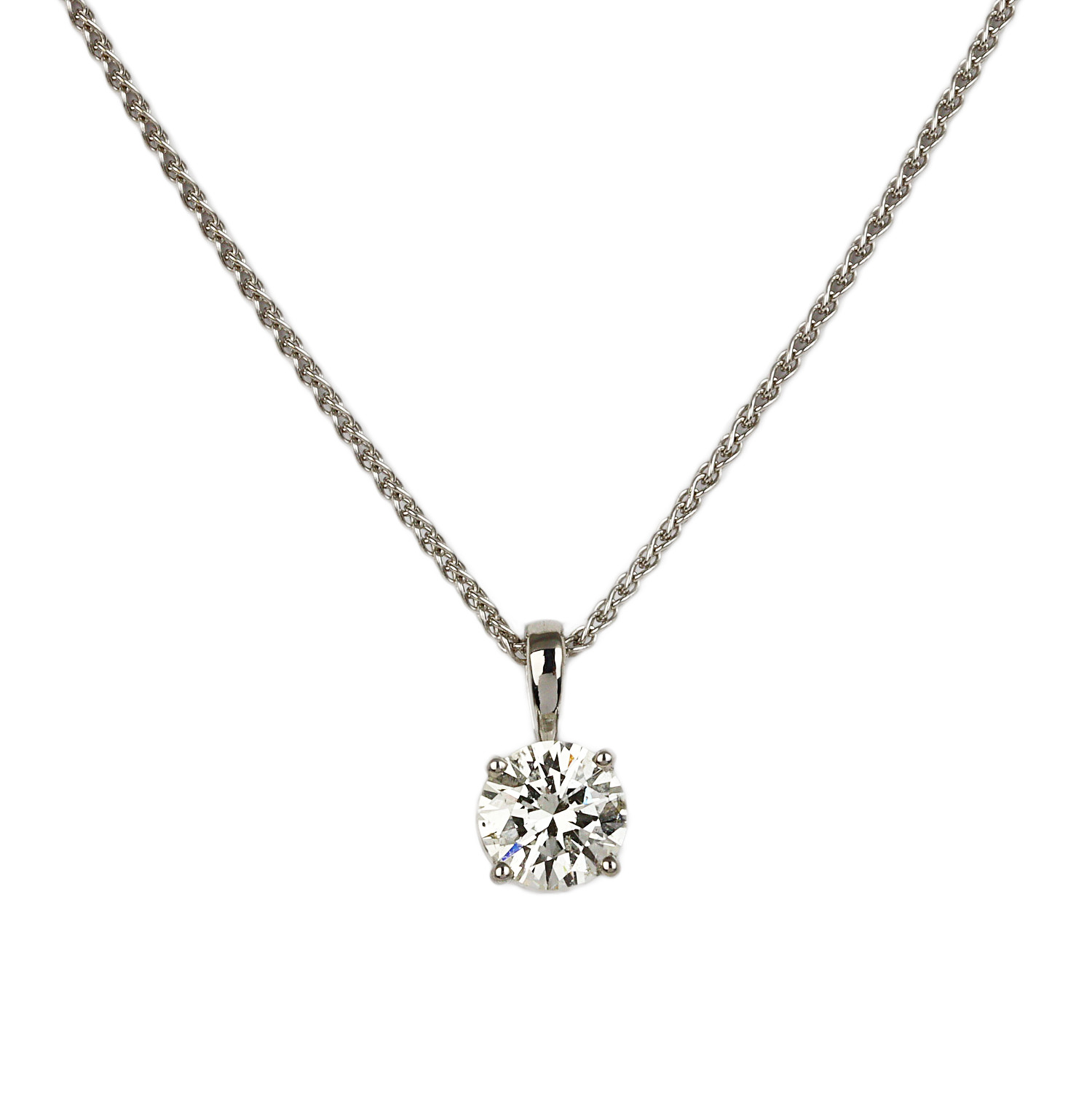 Featured image of this Women’s 14k White Gold Diamond Necklace