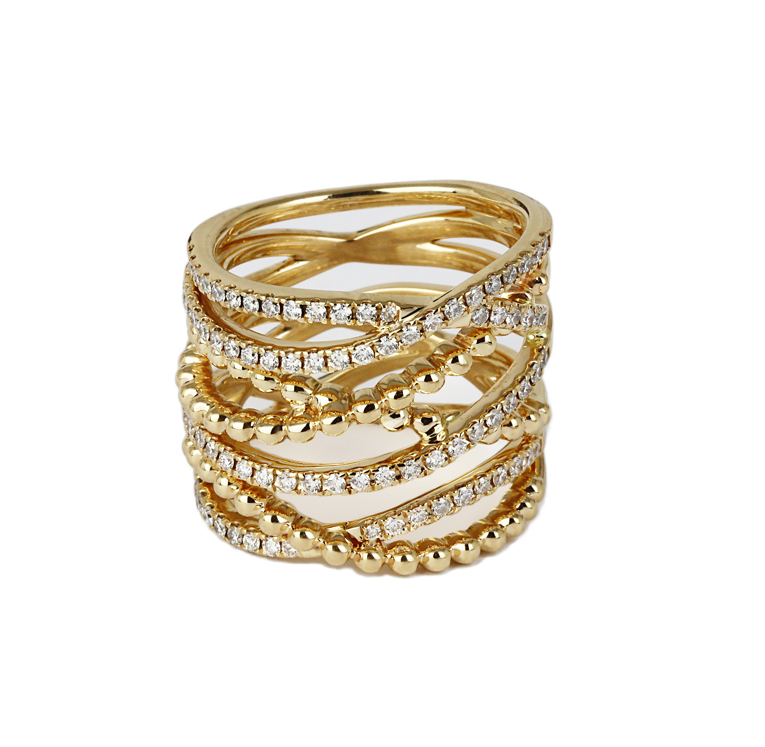 Gallery image of this Women’s 14k Yellow Gold Diamond Ring Size 6