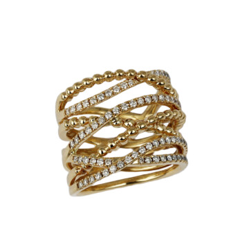 Featured image of this Women’s 14k Yellow Gold Diamond Ring Size 6