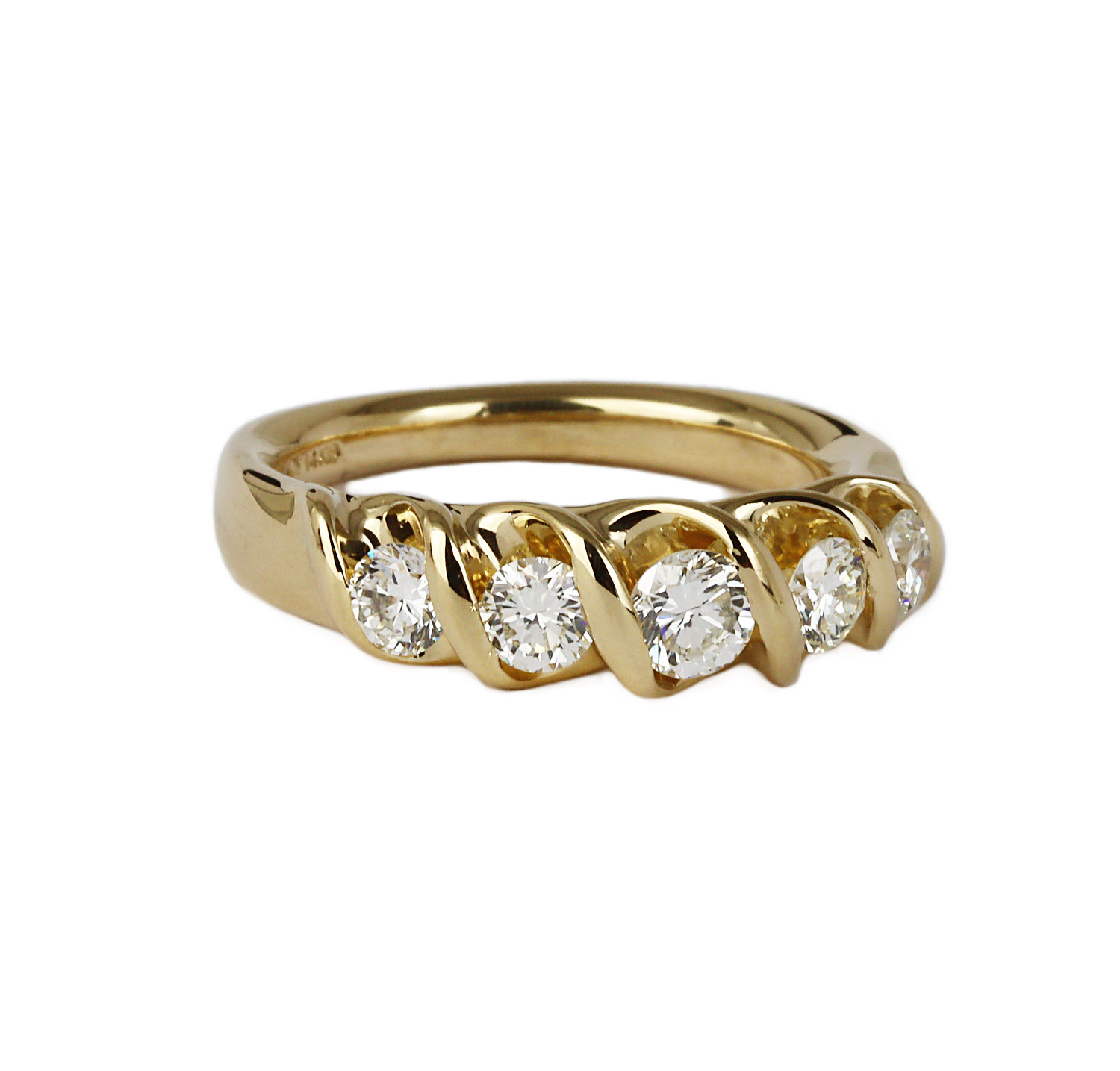 Gallery image of this Women’s 14k Yellow Gold Diamond Ring Size 6.5