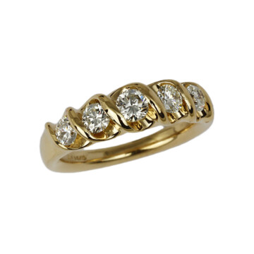 Featured image of this Women’s 14k Yellow Gold Diamond Ring Size 6.5