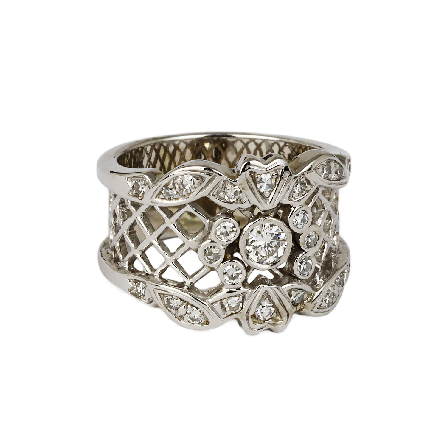 Gallery image of this Women’s 14k White Gold Diamond Ring Size 6.25