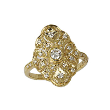 Featured image of this Fischer Women’s 14k Yellow Gold Diamond Ring Size 6.5