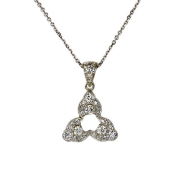Featured image of this Women’s 14k White Gold Diamond Necklace