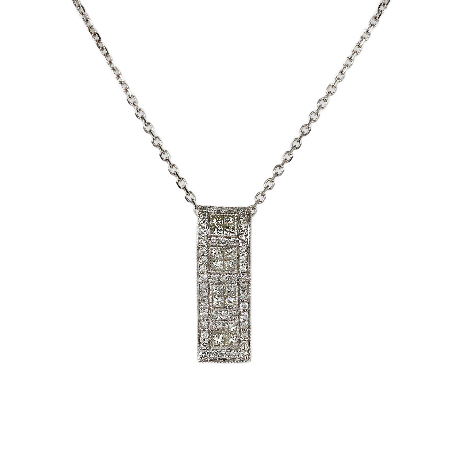 Featured image of this Women’s 14k White Gold Diamond Necklace