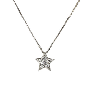 Featured image of this Women’s 14k White Gold Diamond Star Necklace