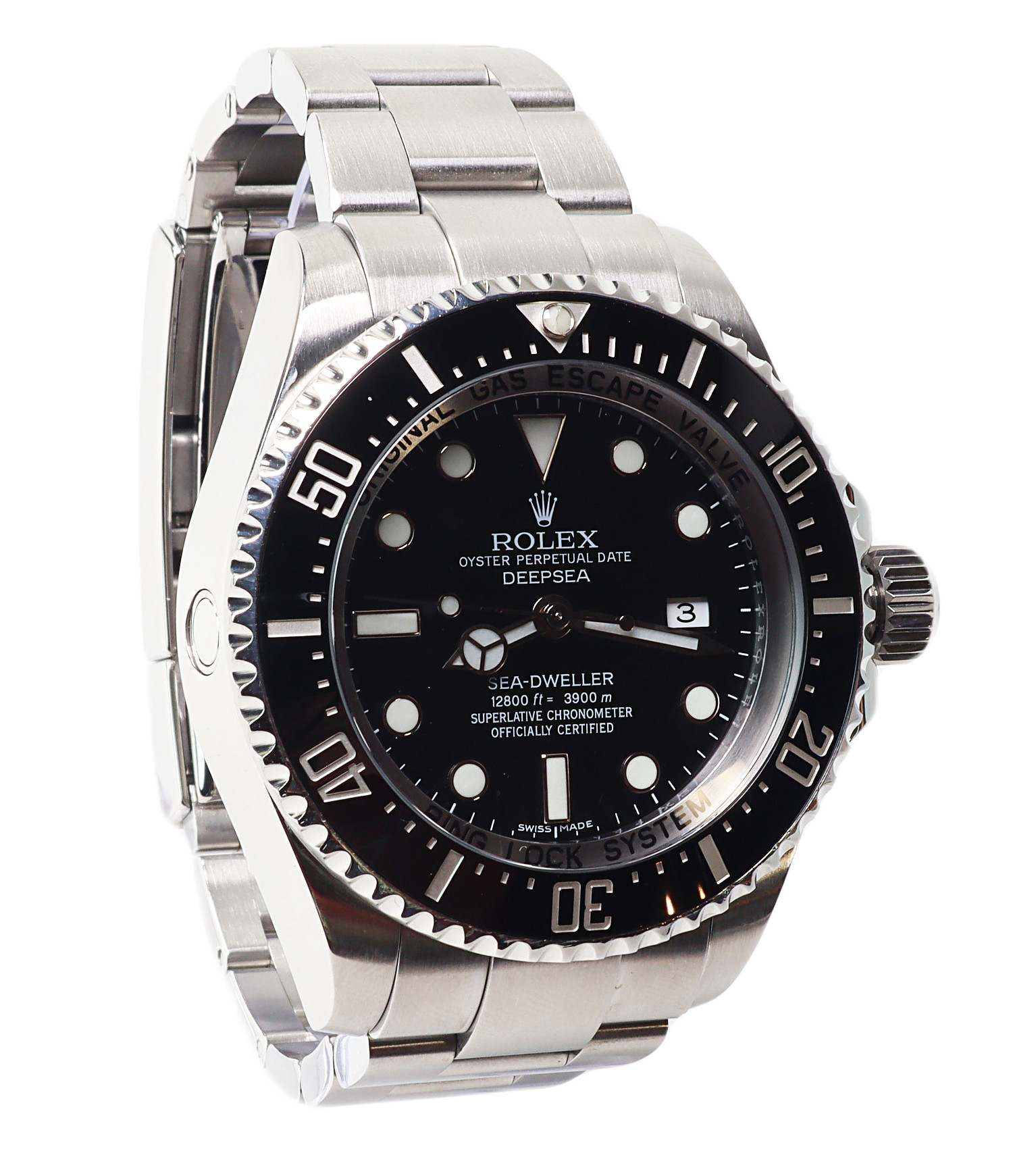 Gallery image of this Stainless Steel Sea Dweller Deep Sea Rolex Wristwatch – 44mm Case