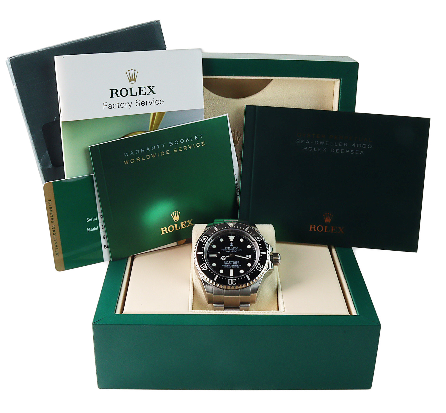 Gallery image of this Stainless Steel Sea Dweller Deep Sea Rolex Wristwatch – 44mm Case