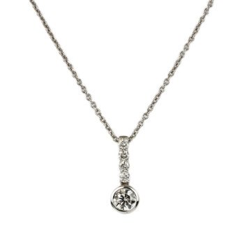 Featured image of this Women’s 14k White Gold Diamond Necklace