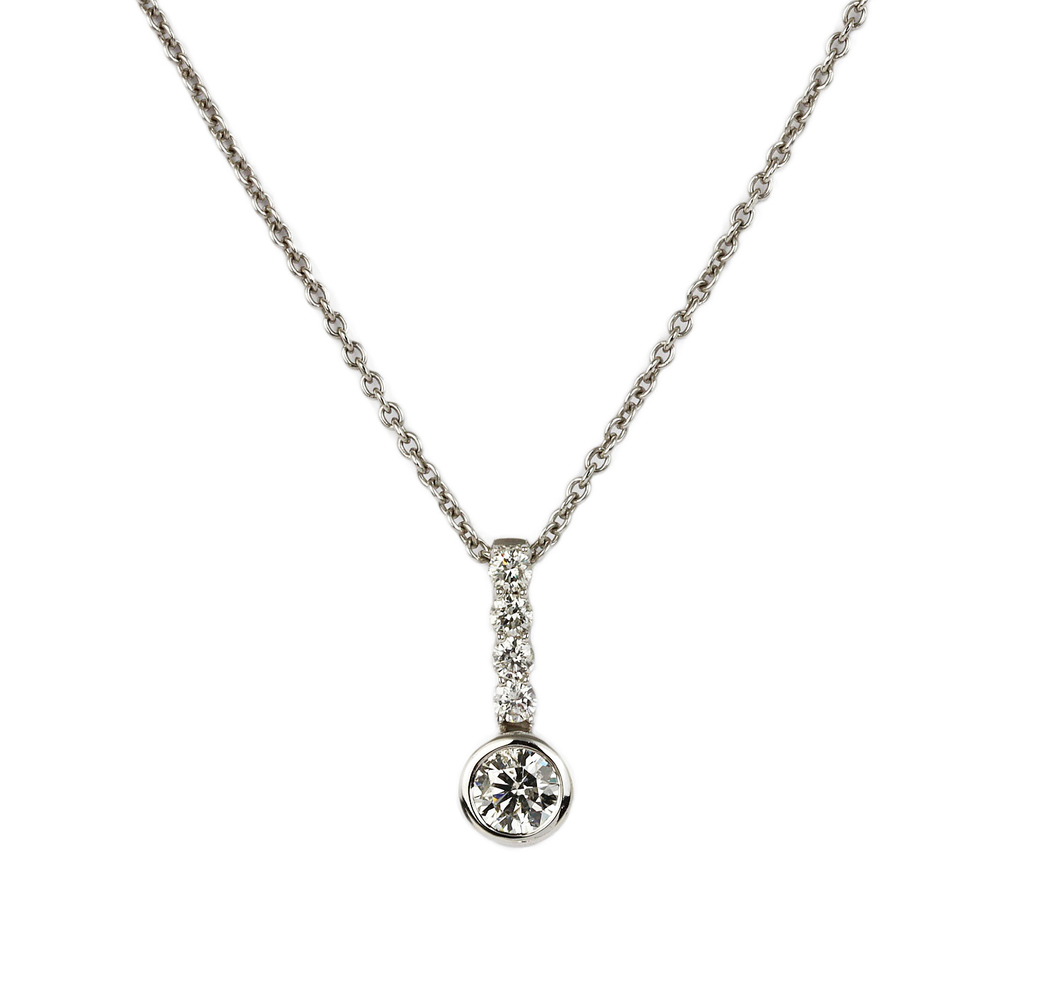 Featured image of this Women’s 14k White Gold Diamond Necklace