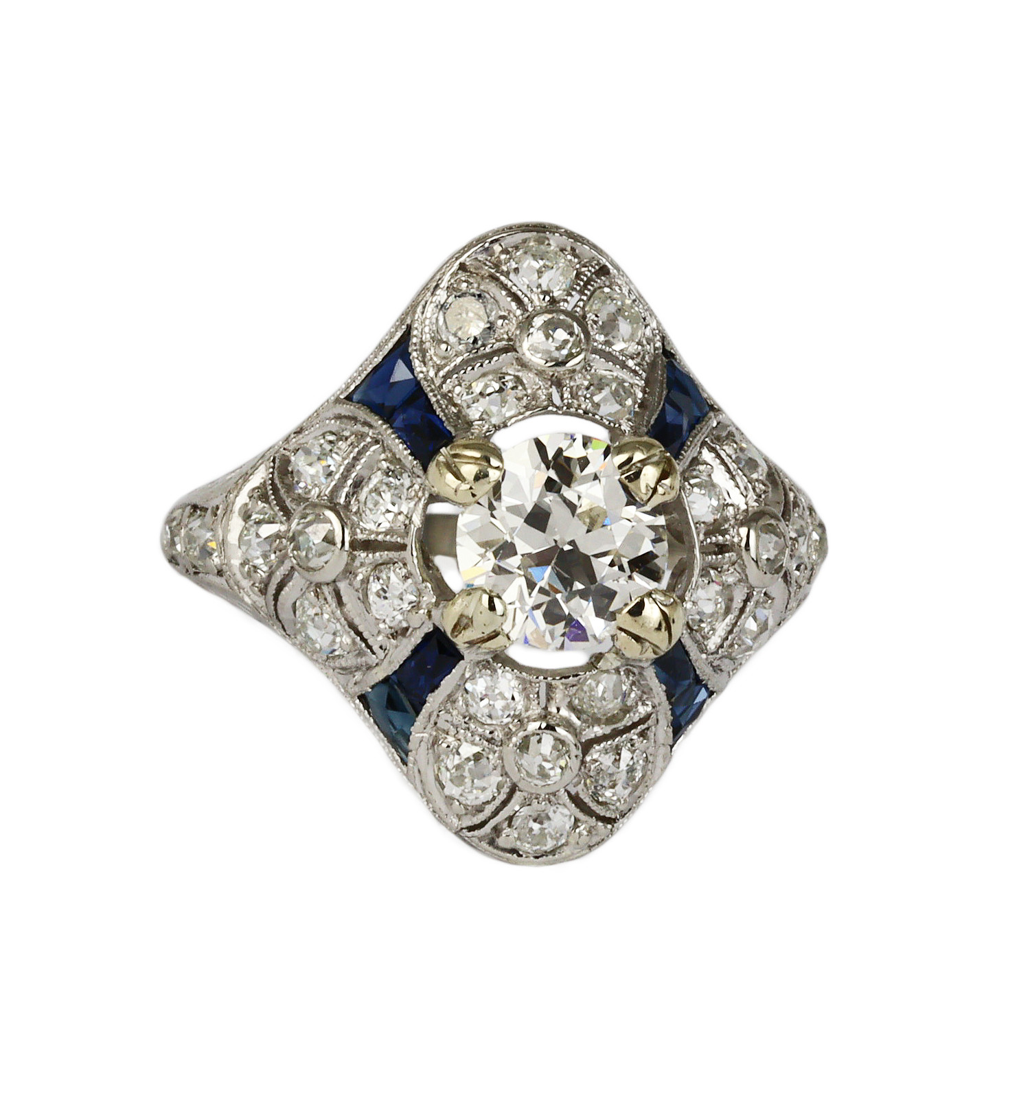 Gallery image of this Women’s 14k White Gold Diamond Ring Size 6 EGL Cert