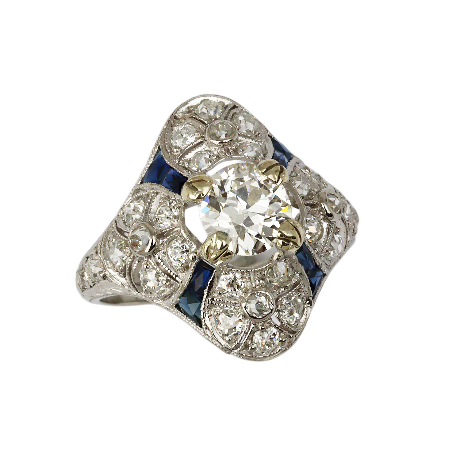 Featured image of this Women’s 14k White Gold Diamond Ring Size 6 EGL Cert