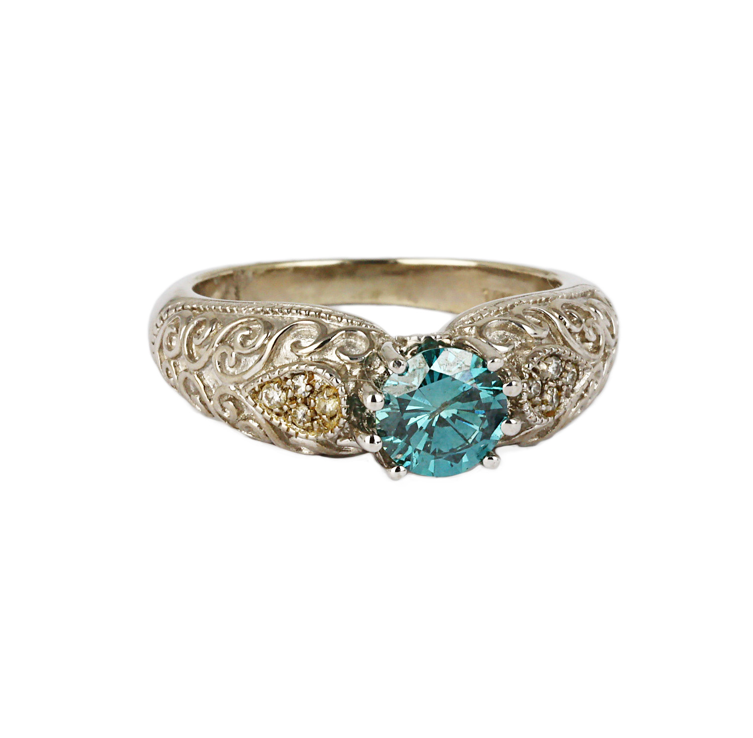 Gallery image of this Women’s 14k White Gold Diamond Ring Size 5.25