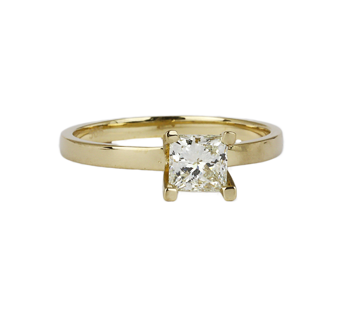 Gallery image of this Women’s 14k Yellow Gold Diamond Ring Size 7 EGL Cert