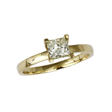 Featured image of this Women’s 14k Yellow Gold Diamond Ring Size 7 EGL Cert