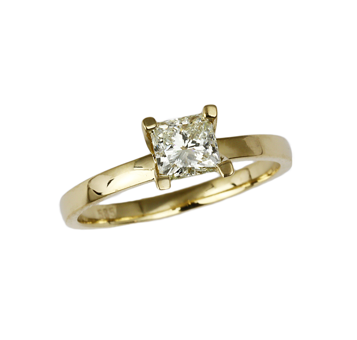 Featured image of this Women’s 14k Yellow Gold Diamond Ring Size 7 EGL Cert
