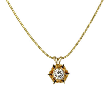 Featured image of this Women’s 14k Yellow Gold Diamond Necklace