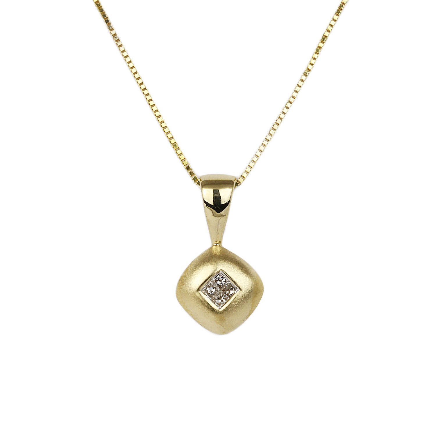 Featured image of this Women’s 14k Yellow Gold Diamond Necklace