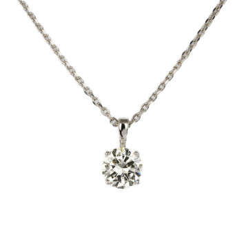 Featured image of this Women’s 14k White Gold Diamond Solitaire Necklace