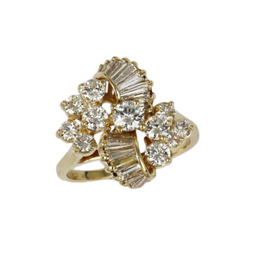 Featured image of this Women’s 14k Yellow Gold Diamond Ring Size 6.75