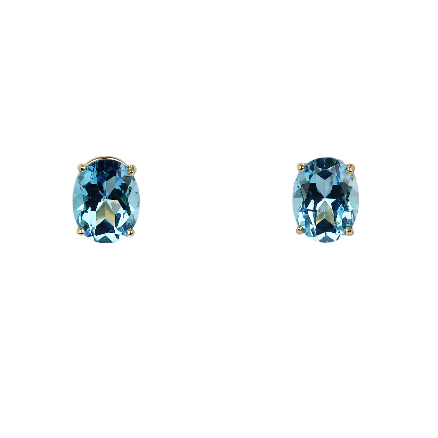 Featured image of this Women’s 14k Yellow Gold Topaz Stud Earrings
