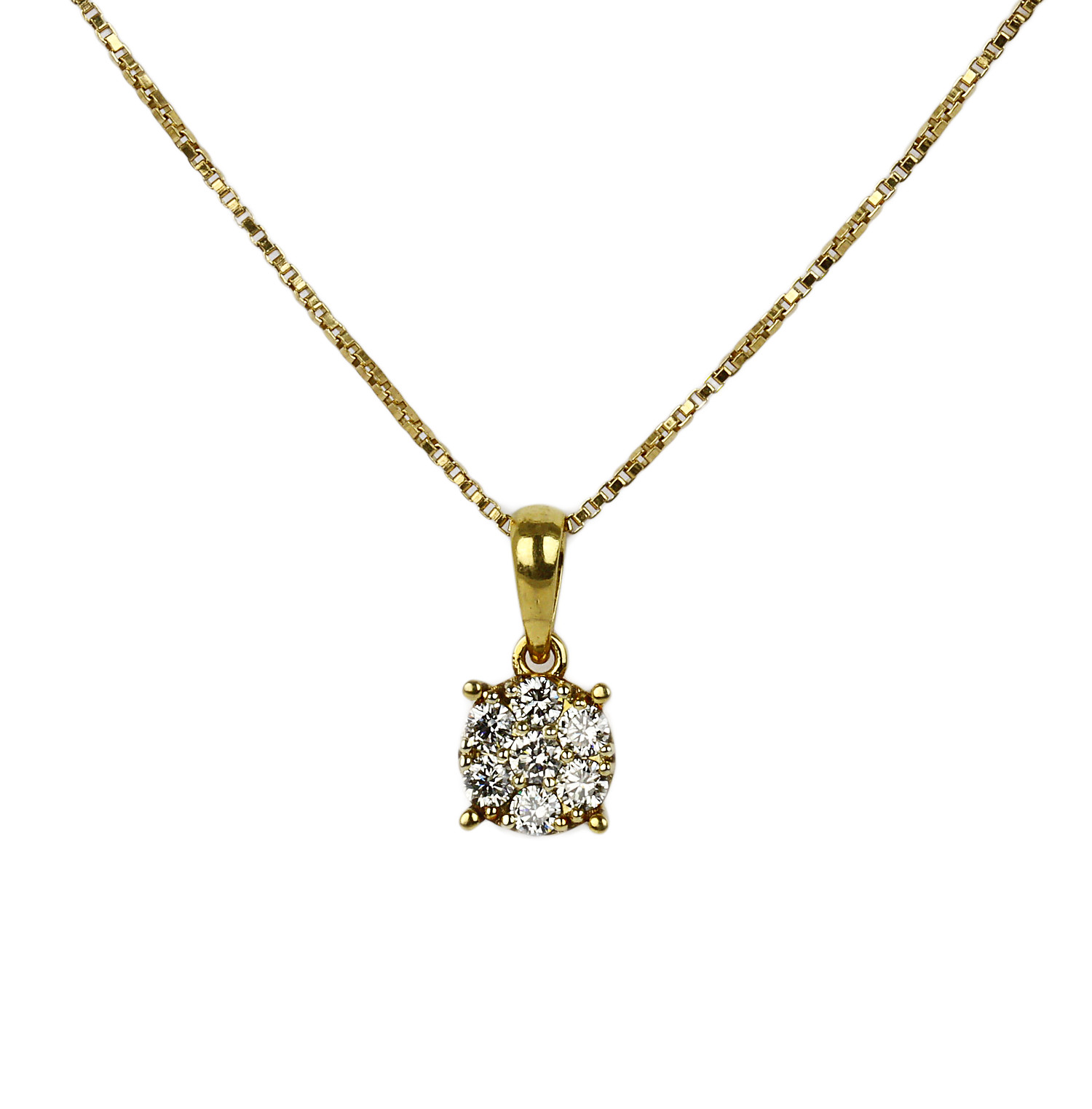 Featured image of this Women’s 18k Yellow Gold Diamond Necklace