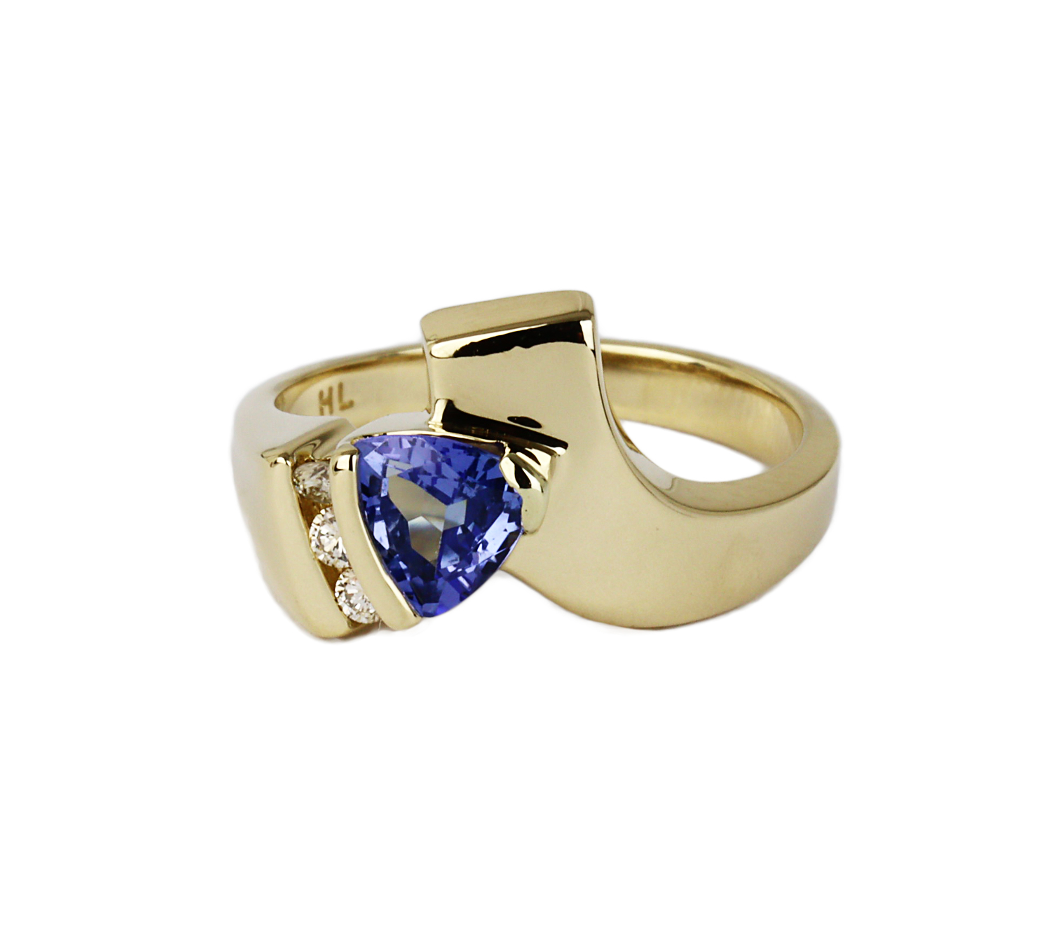Gallery image of this Women’s 14k Yellow Gold Diamond, Tanzanite Ring Size 6.5