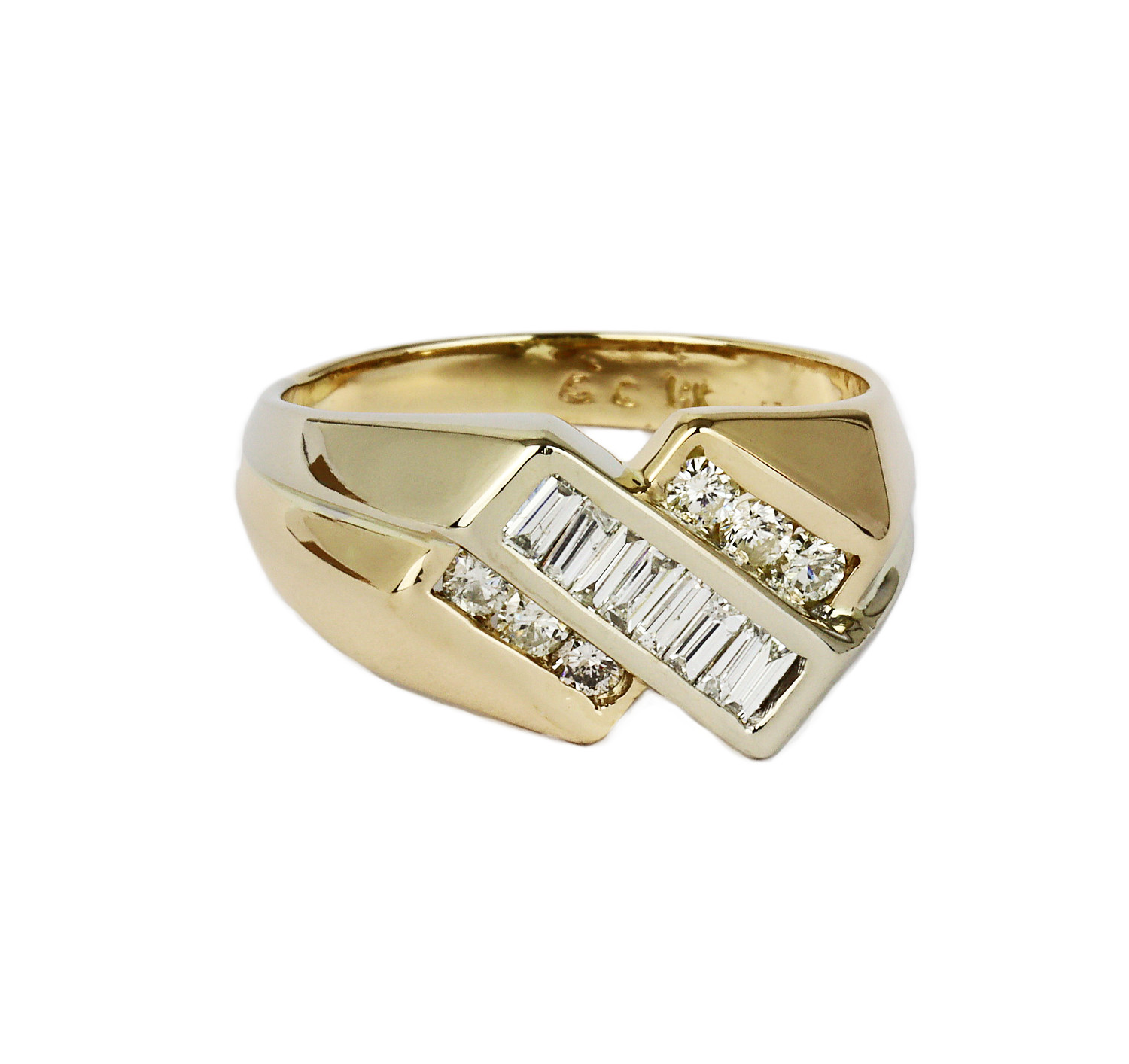 Gallery image of this Women’s 14k Yellow Gold Diamond Ring Size 8.75