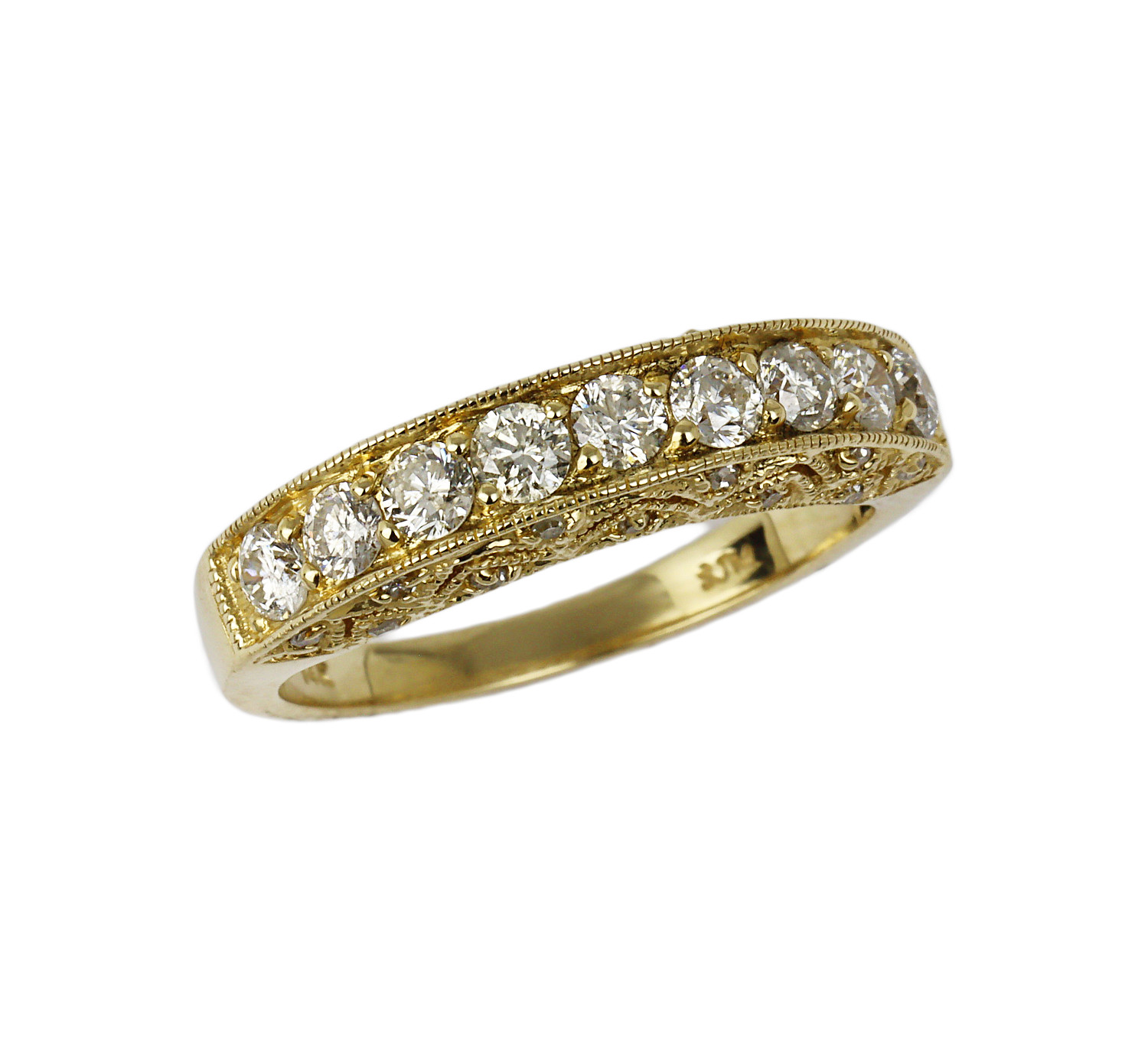 Featured image of this Women’s 14k Yellow Gold Diamond Bridal Ring Size 8