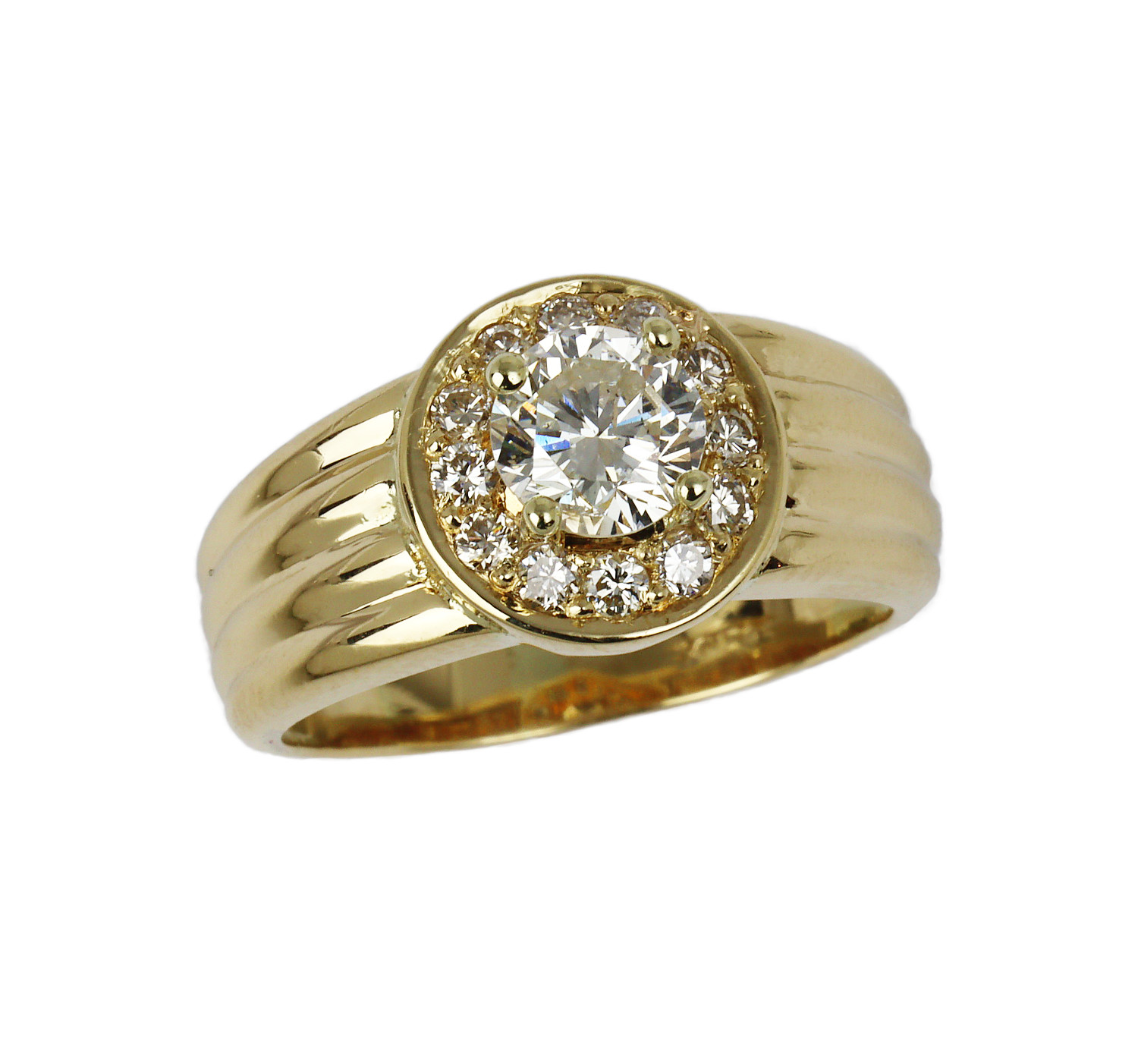 Featured image of this Women’s 14k Yellow Gold Ring Size 6.25 EGL Cert