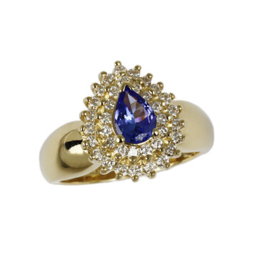 Featured image of this Women’s 14k Yellow Gold Diamond, Tanzanite Ring Size 6.25