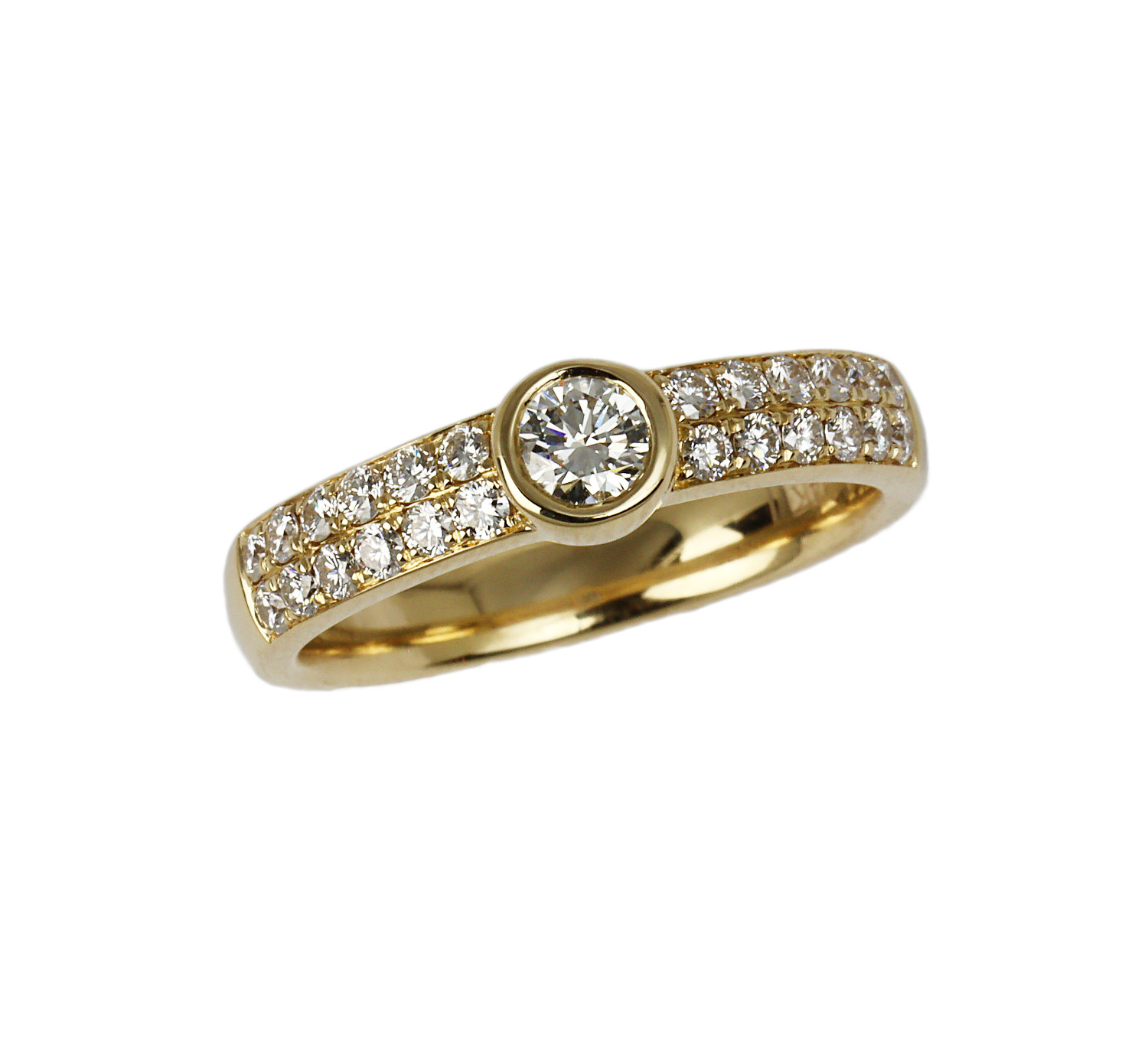 Featured image of this Women’s 14k Yellow Gold Diamond Bridal Ring Size 7