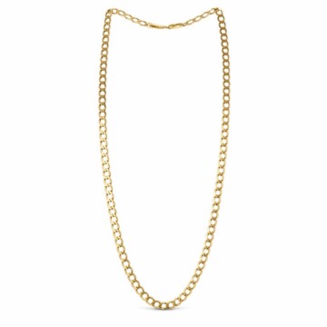 Featured image of this Men’s 14k Yellow Gold Curb Chain Necklace