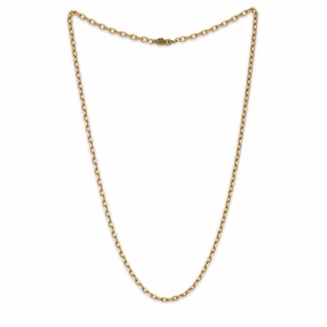 Featured image of this Unisex 14k Yellow Gold Cable Chain Necklace