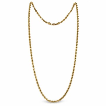 Featured image of this Men’s 14k Yellow Gold Rope Chain Necklace