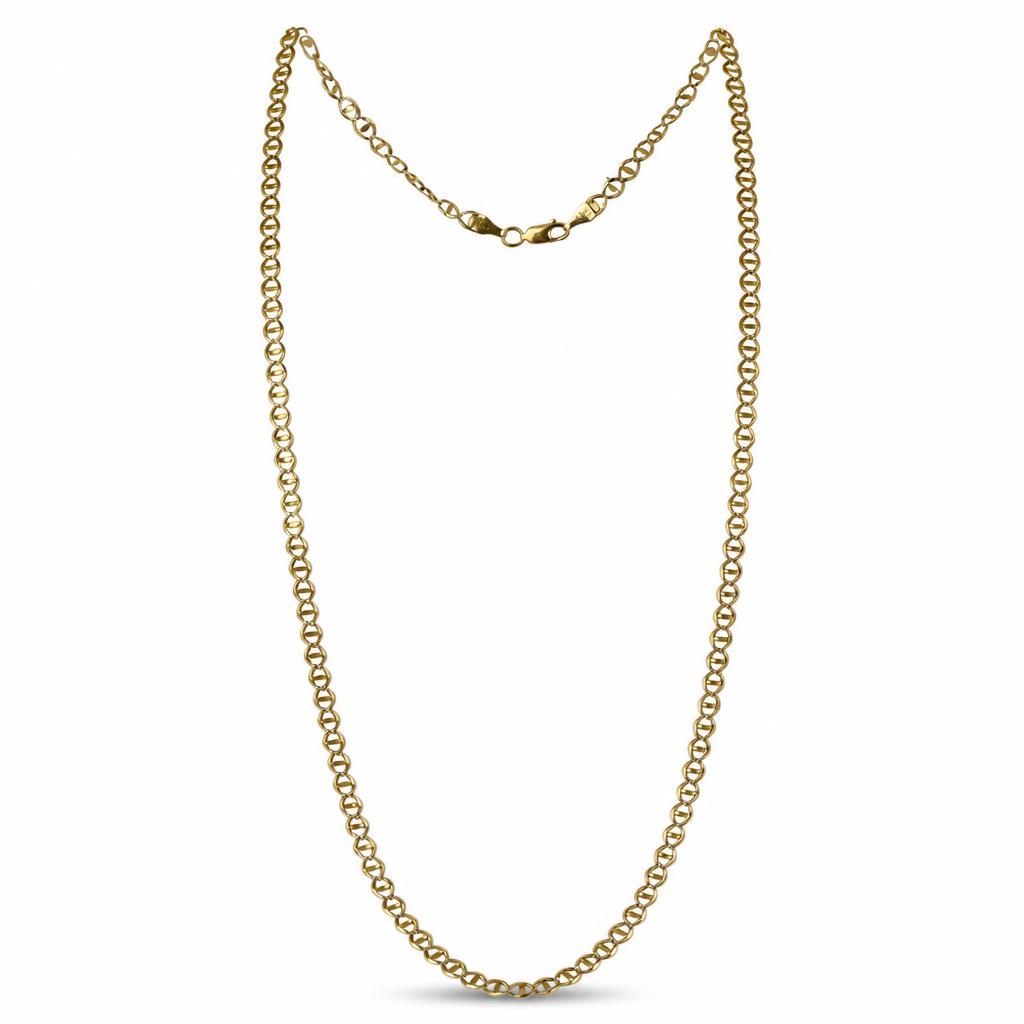 Featured image of this Unisex 14k Yellow Gold Anchor Chain Necklace