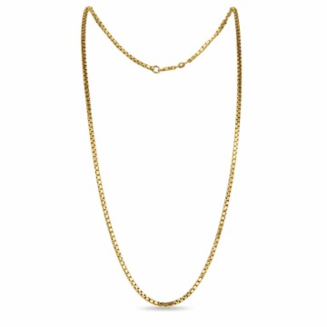 Featured image of this Unisex 14k Yellow Gold Box Chain Necklace