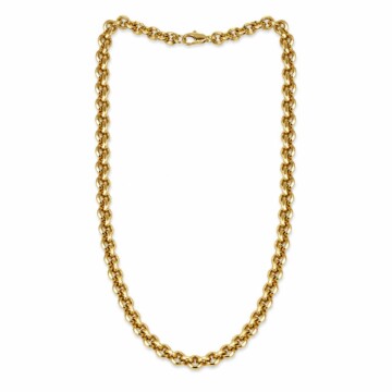 Featured image of this Unisex 14k Yellow Gold Cable Chain Necklace