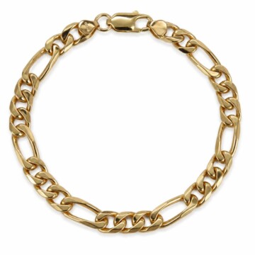 Featured image of this Men’s 14k Yellow Gold Figaro Link Bracelet