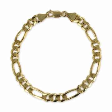 Featured image of this Men’s 14k Yellow Gold Figaro Link Bracelet