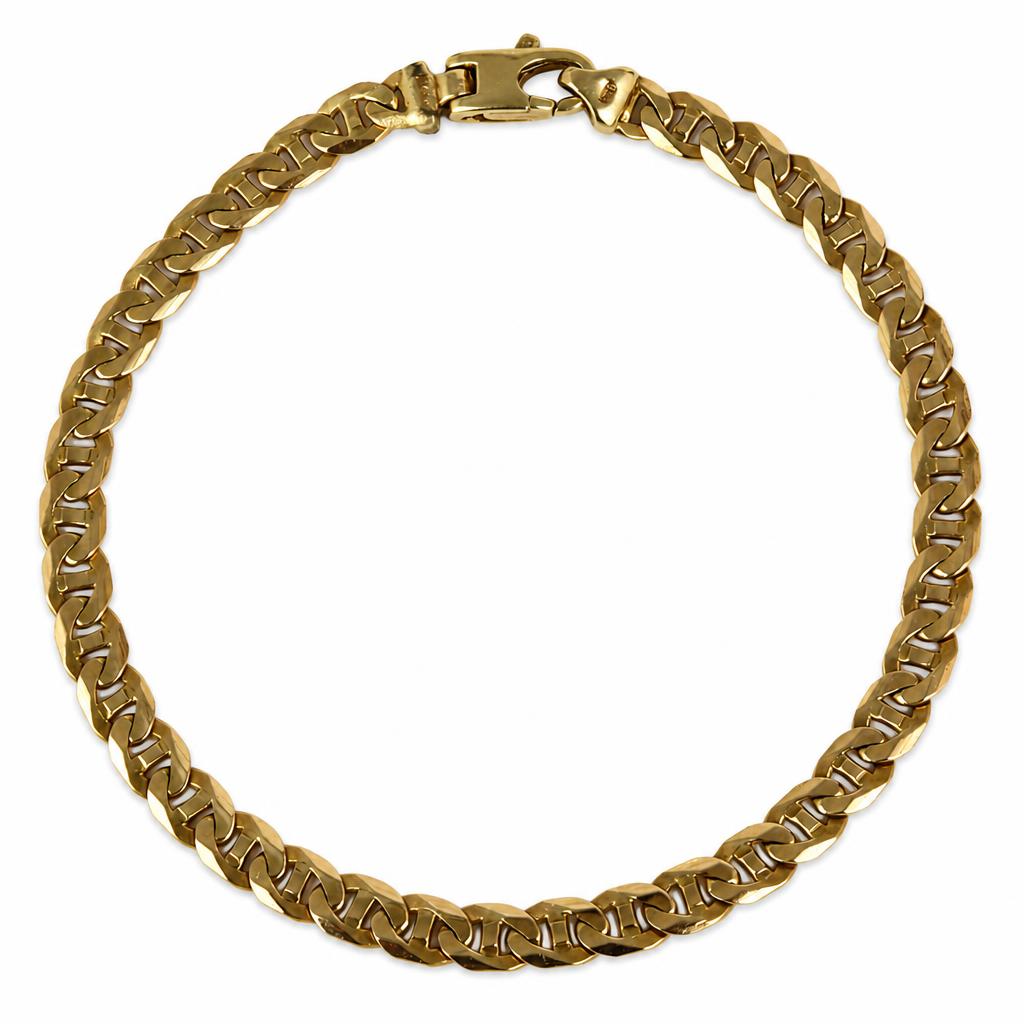 Featured image of this Men’s 14k Yellow Gold Anchor Link Bracelet