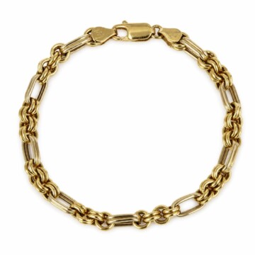 Featured image of this Men’s 14k Yellow Gold Link Bracelet