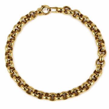 Featured image of this Women’s 14k Yellow Gold Rolo Link Bracelet